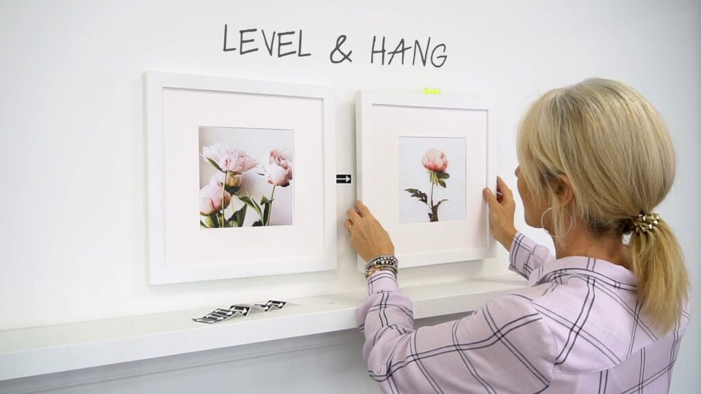 How to hang a symmetrical gallery wall