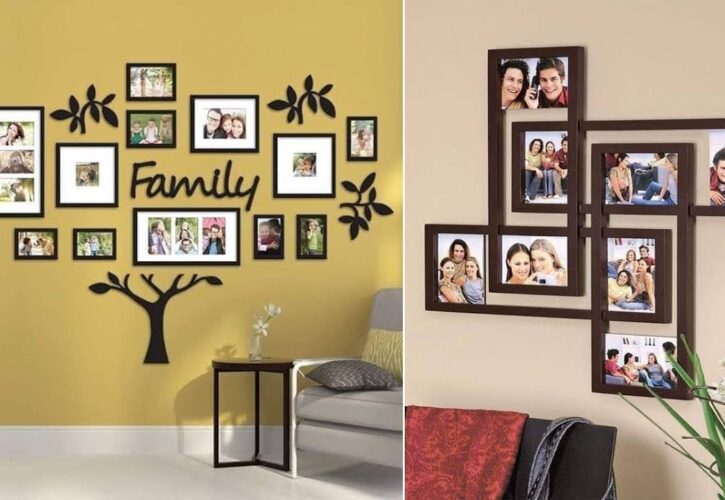 How to create a gallery wall with family photos?